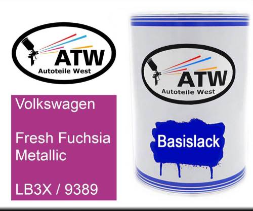 Volkswagen, Fresh Fuchsia Metallic, LB3X / 9389: 500ml Lackdose, von ATW Autoteile West.